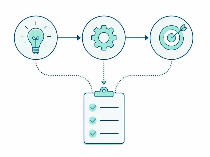 Boussole, plan et instruments de mesure évoquant la méthodologie d'expertise géobiologique.